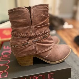 Boutique boots worn twice like new